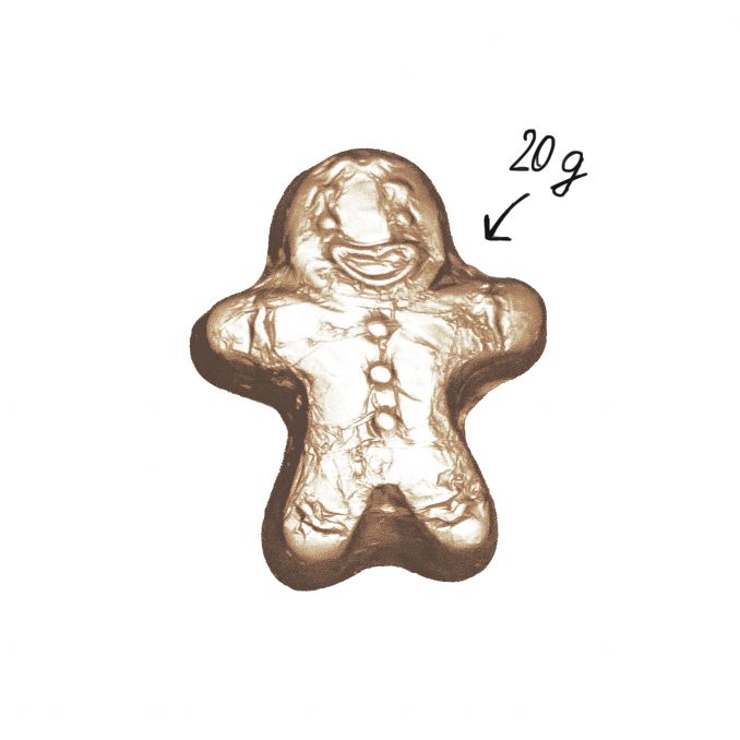 Schokomännlein 20g Champagner