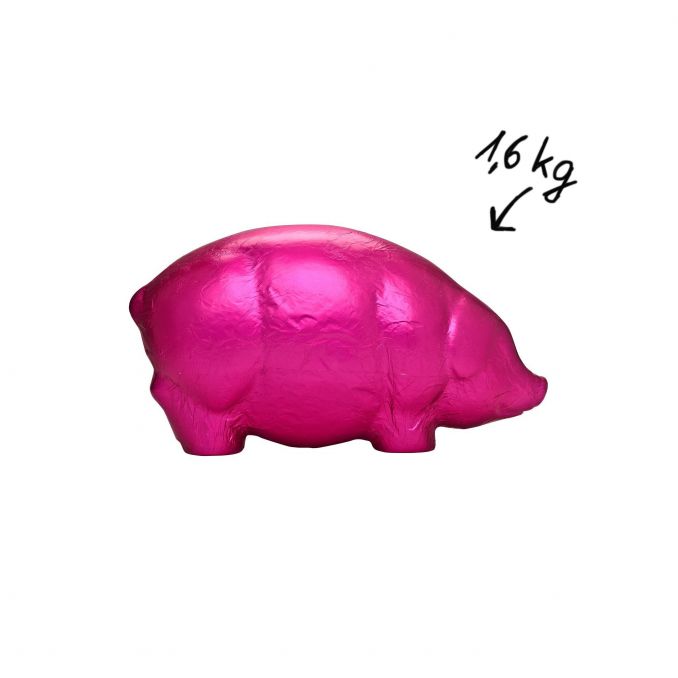 Riesenglücksschwein Neonpink